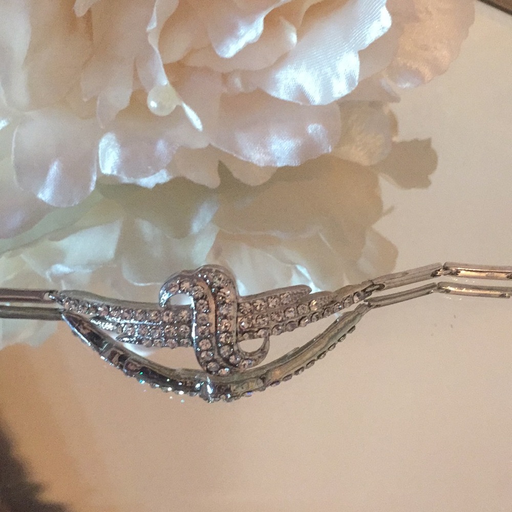 Stunning silver studded bracelet.